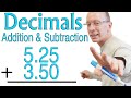 Adding and Subtracting Decimals